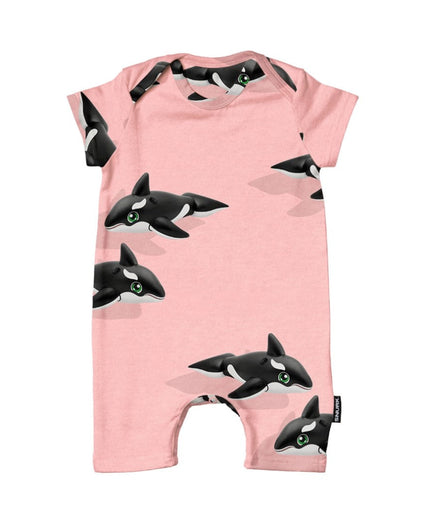 SNURK Orca Pink Playsuit Babies