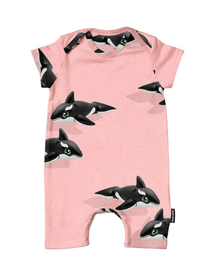 SNURK Orca Pink Playsuit Babies