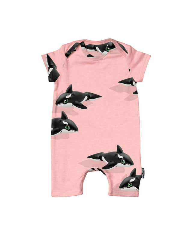 SNURK Orca Pink Playsuit Babies