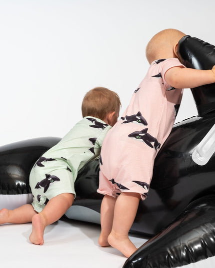 SNURK Orca Pink Playsuit Babies
