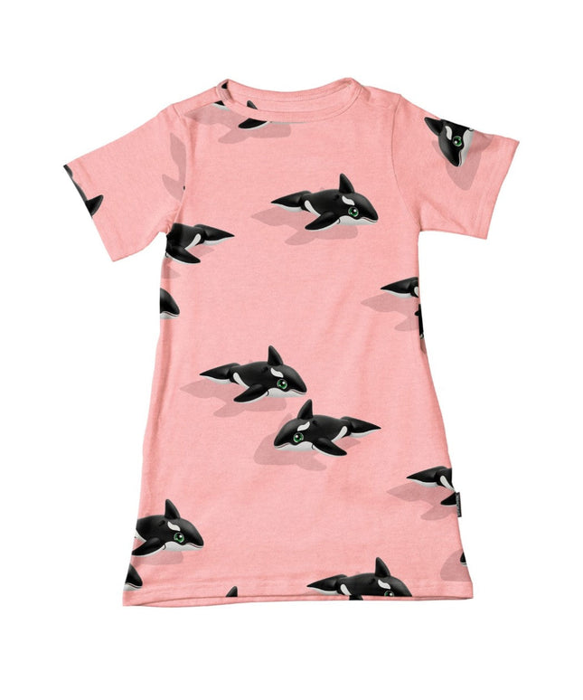SNURK Orca Pink T-shirt Dress Kids