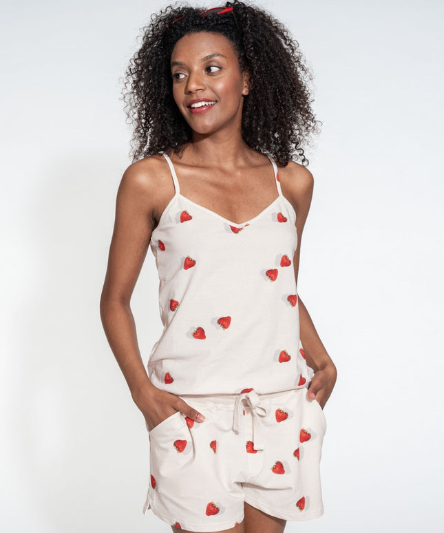 SNURK Strawberries Strap Top Women