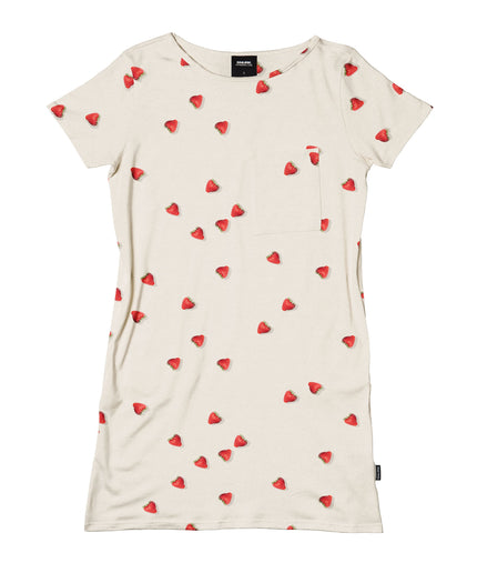 SNURK Strawberries T-shirt Dress Women