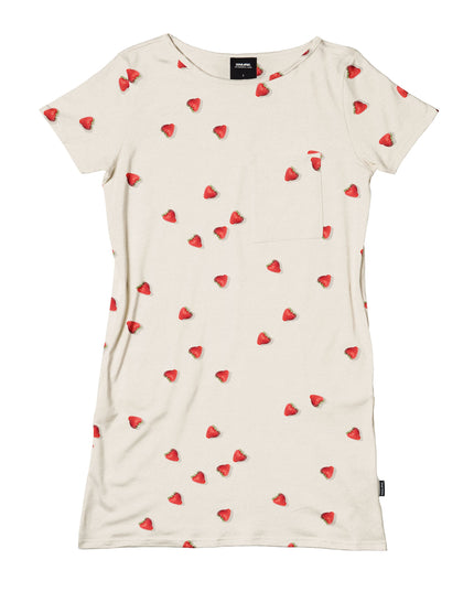 SNURK Strawberries T-shirt Dress Women