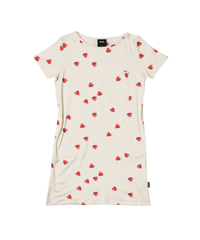 SNURK Strawberries T-shirt Dress Women
