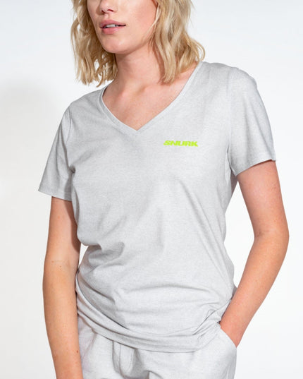 SNURK Uni Grey V-hals T-shirt Women