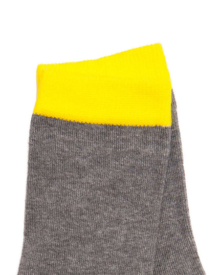 Yellow/grey unisex socks