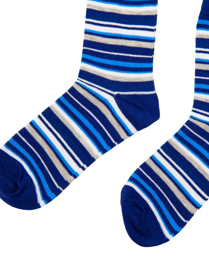 Blue striped socks