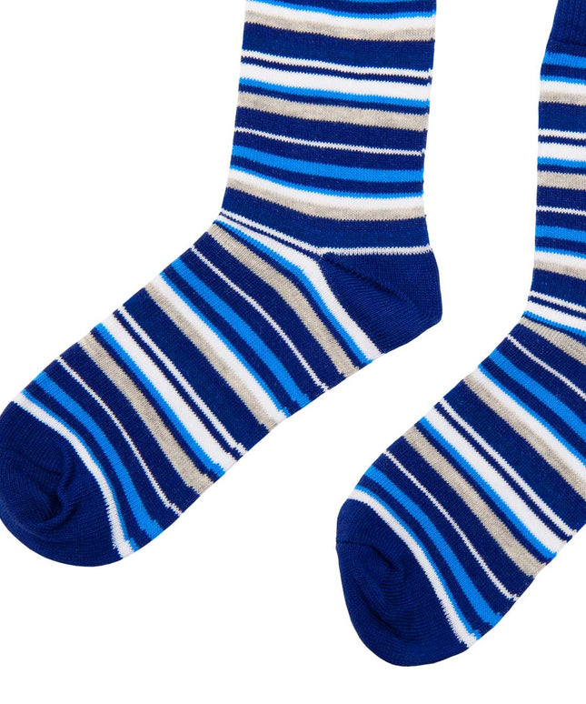 Blue striped socks