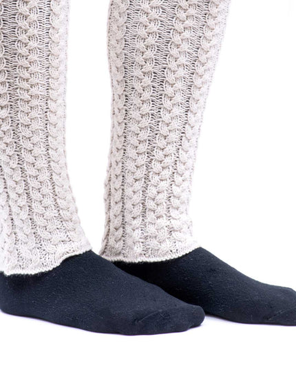Warm knee socks white