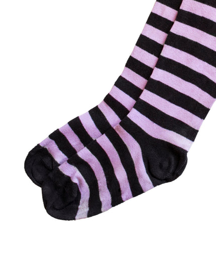Pink striped socking