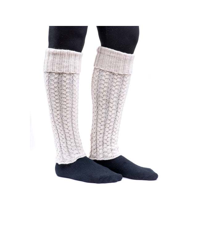 Warm knee socks white
