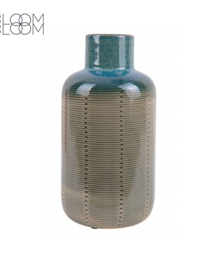 Vase Groen - 23 cm hoog x Ø 12 cm  - Present Time (PT)