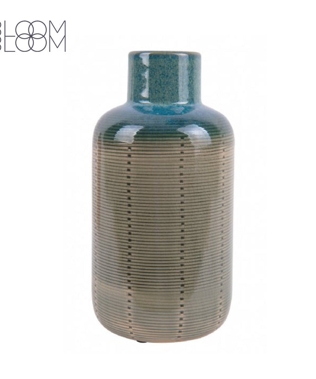 Vase Groen - 23 cm hoog x Ø 12 cm  - Present Time (PT)