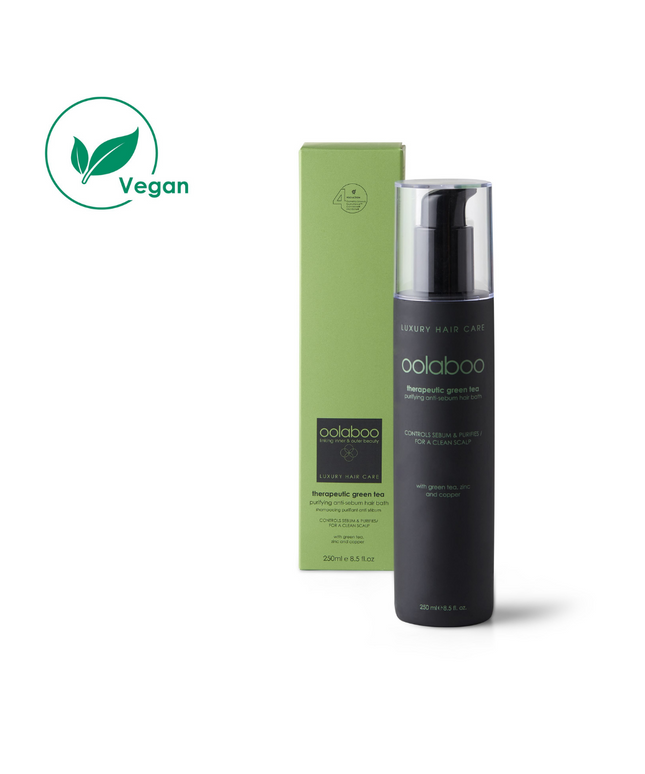 therapeutic green tea anti sebum hair bath  250 ml
