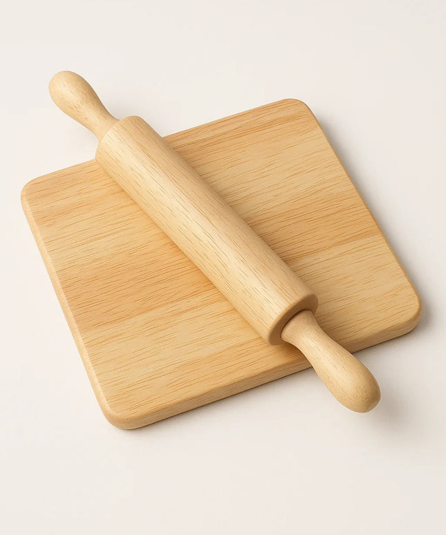 Wooden Rolling Pin & Board
