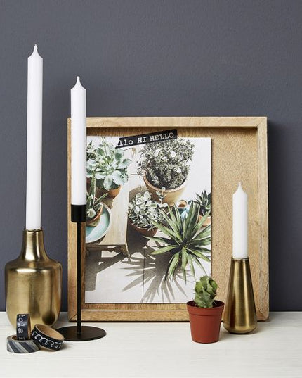 Dinercandle 21x120 mm steel-grey