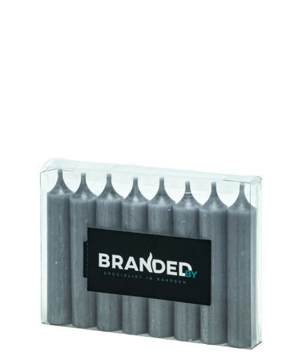 Dinercandle 21x120 mm steel-grey