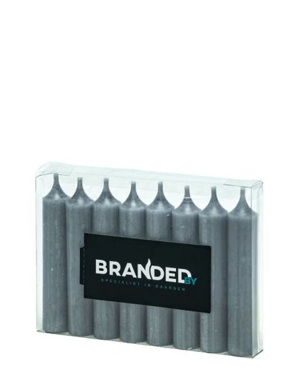Dinercandle 21x120 mm steel-grey
