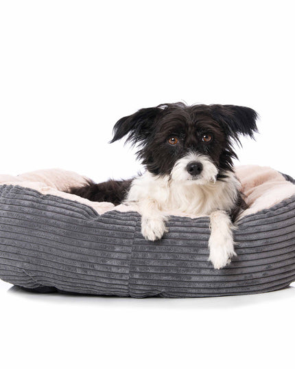 Dog bed soft grey