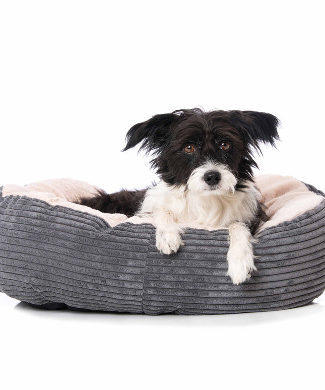 Dog bed soft grey