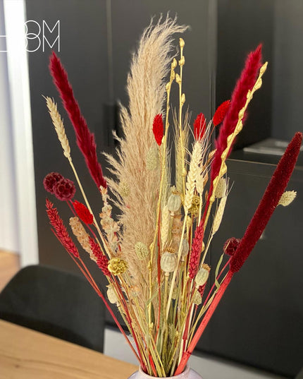 Dried Flowers Bouquet - Snowy Romance