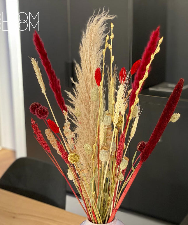 Dried Flowers Bouquet - Snowy Romance