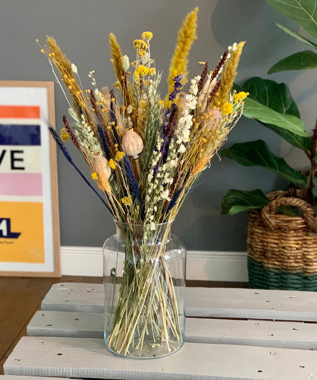 Groot droogbloemen boeket