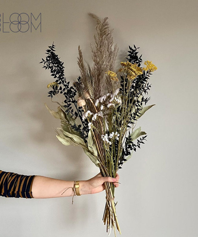 Dried Flowers Bouquet Golden Times