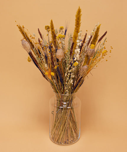 Dried Flowers Bouquet - Natural high XL + Gratis vaas (t.w.v. € 21,95)