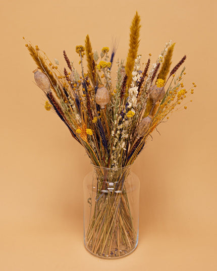 Dried Flowers Bouquet - Natural high XL + Gratis vaas (t.w.v. € 21,95)