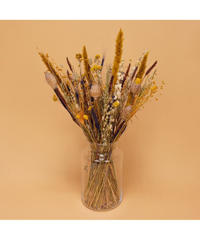 Dried Flowers Bouquet - Natural high XL + Gratis vaas (t.w.v. € 21,95)