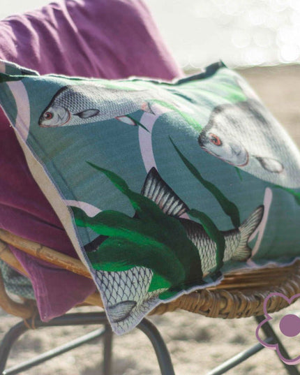 Imbarro Pillow Fishes together - Green 40x60cm