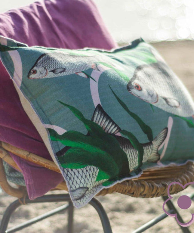 Imbarro Pillow Fishes together - Green 40x60cm