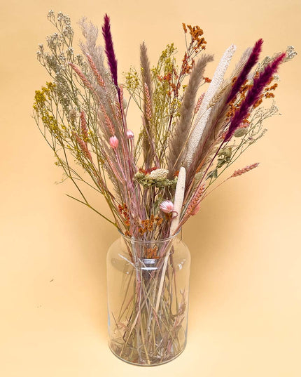 Dried Flowers Bouquet - Natural Pink