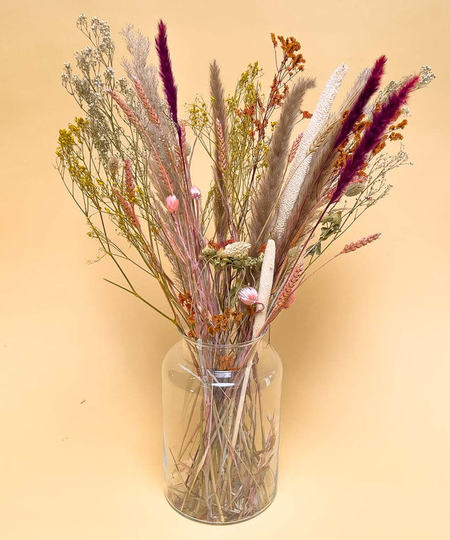 Dried Flowers Bouquet - Natural Pink