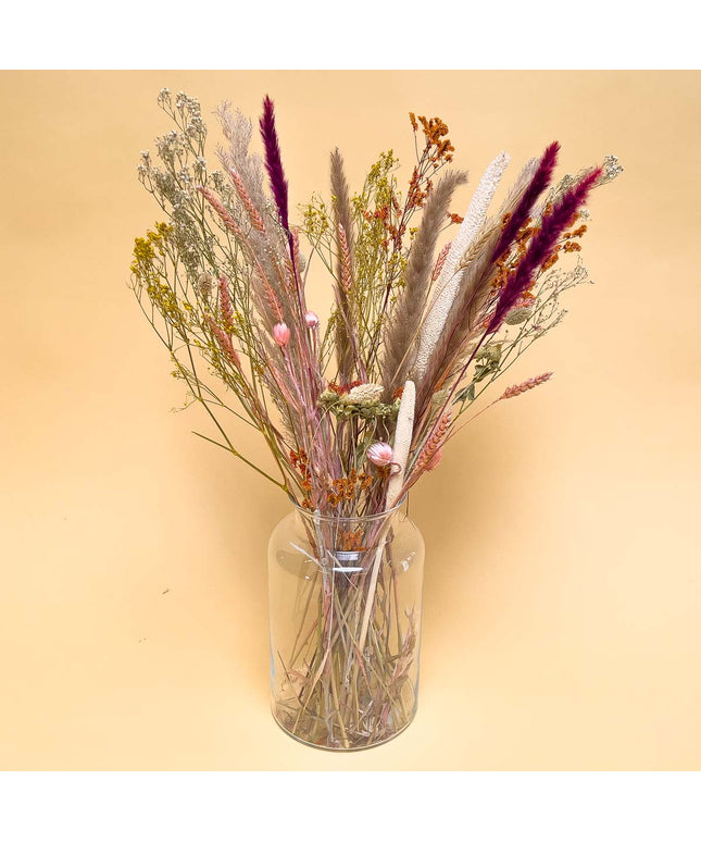 Dried Flowers Bouquet - Natural Pink