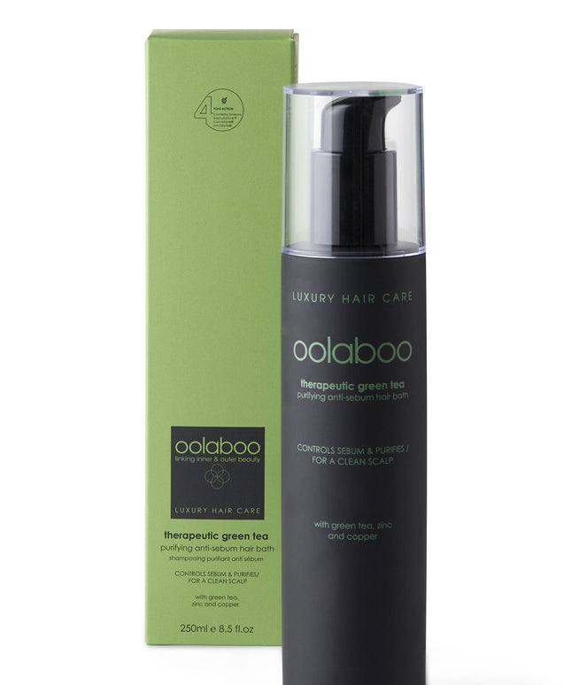 therapeutic green tea anti sebum hair bath  250 ml