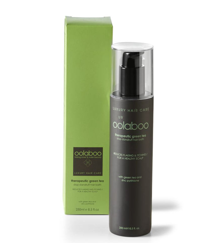 oolaboo therapeutic green tea stop dandruff hair bath 250 ml