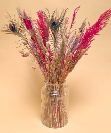 Dried Flowers Bouquet - Pink festival