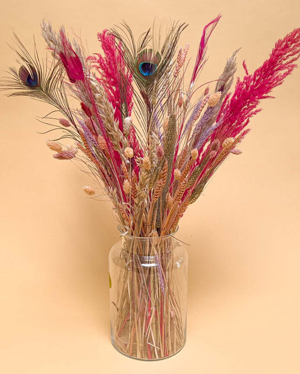 Dried Flowers Bouquet - Pink festival