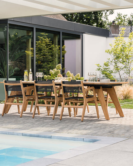 Norden dining tuinstoel met textileen