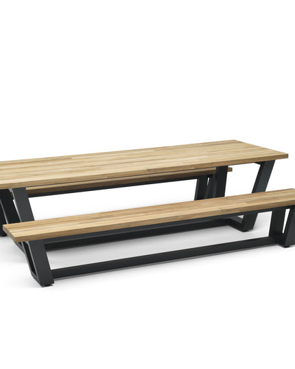 George Tafel | Teakhout & Aluminium | 280 cm