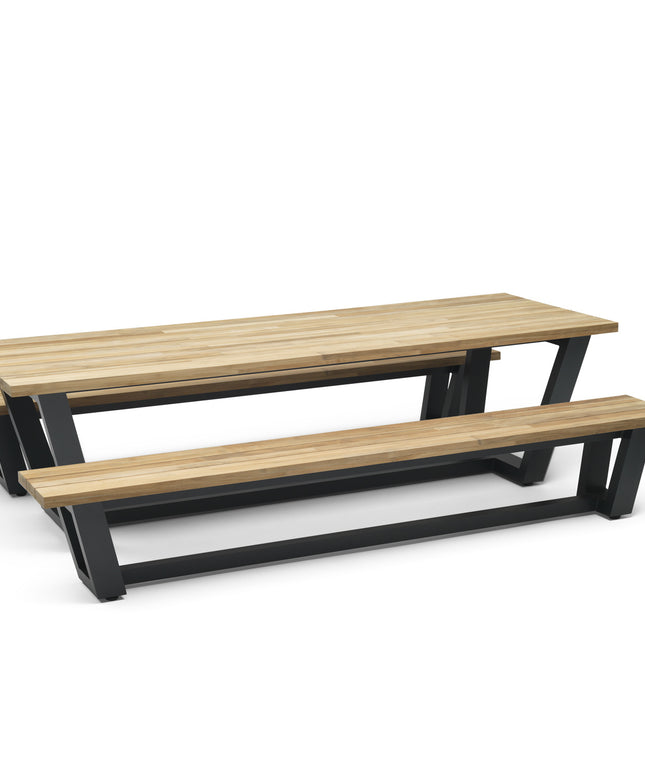 George Tuinbank | Teakhout & Aluminium |  280  cm | NU MET 40% KORTING!