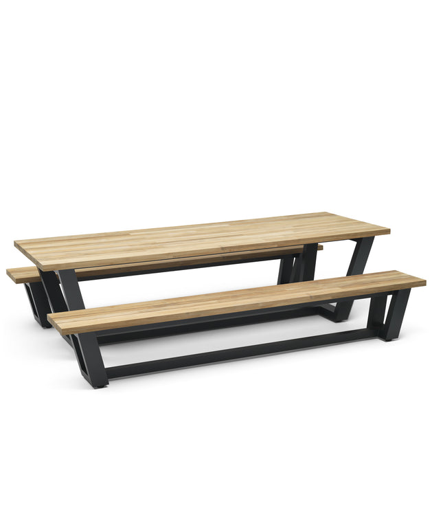 George Tuinbank | Teakhout & Aluminium |  280  cm | NU MET 40% KORTING!