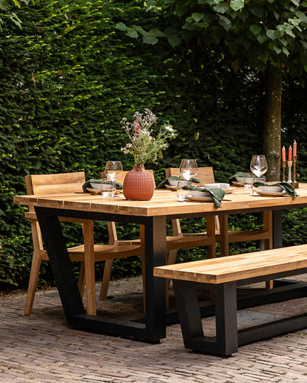 George Tuinbank | Teakhout & Aluminium |  280  cm | NU MET 40% KORTING!
