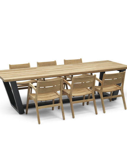 Tuinset | George tuintafel met Norden tuinstoelen