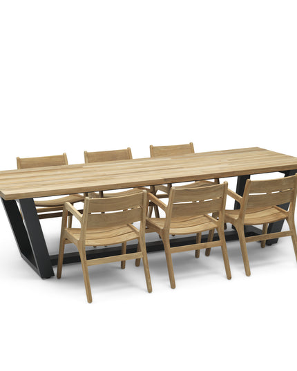 Tuinset | George tuintafel met Norden tuinstoelen