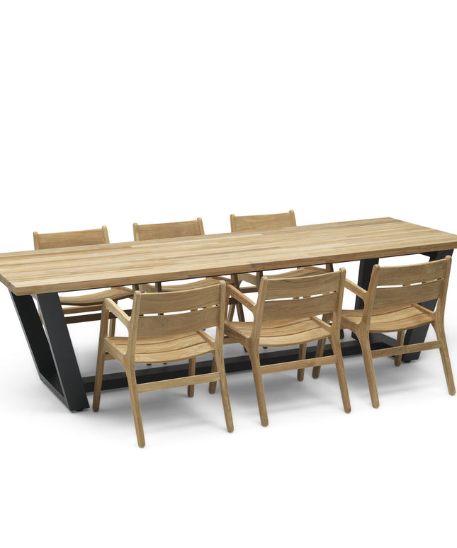 Tuinset | George tuintafel met Norden tuinstoelen