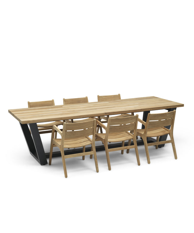Tuinset | George tuintafel met Norden tuinstoelen